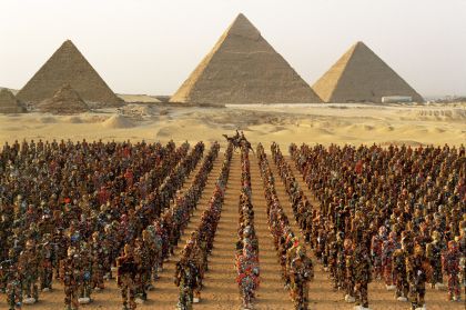 Pyramids People Cairo, Giza, 2002