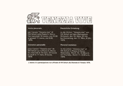 Venezia Vive, HA Schult, 1976